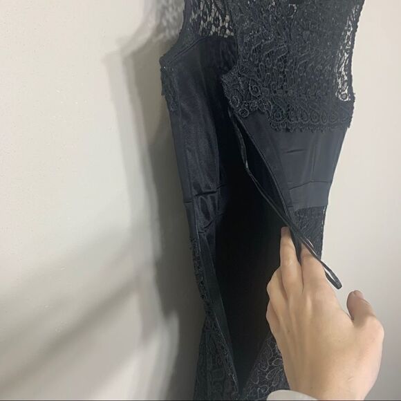 JAX size 8 black lace evening cocktail dress (F1) - Picture 8 of 10